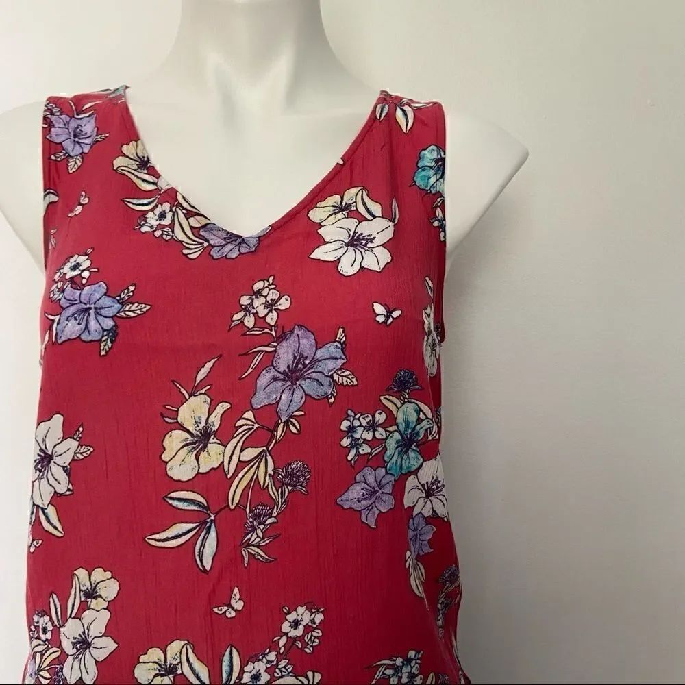 A.N.A. Floral Tank Top - Picture 2 of 4